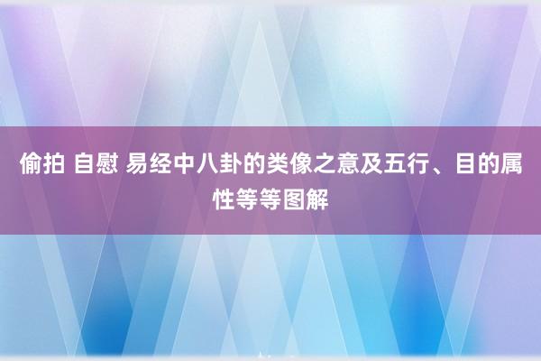 偷拍 自慰 易经中八卦的类像之意及五行、目的属性等等图解