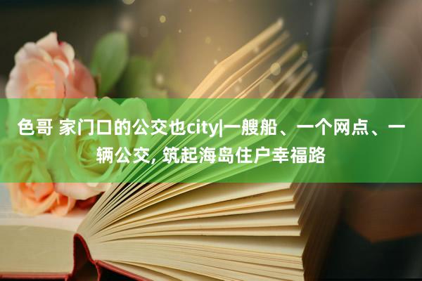 色哥 家门口的公交也city|一艘船、一个网点、一辆公交， 筑起海岛住户幸福路