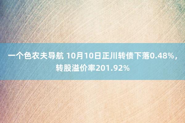 一个色农夫导航 10月10日正川转债下落0.48%，转股溢价率201.92%