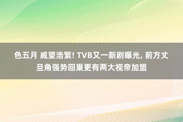 色五月 威望浩繁! TVB又一新剧曝光, 前方丈旦角强势回巢更有两大视帝加盟