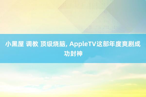 小黑屋 调教 顶级烧脑, AppleTV这部年度爽剧成功封神