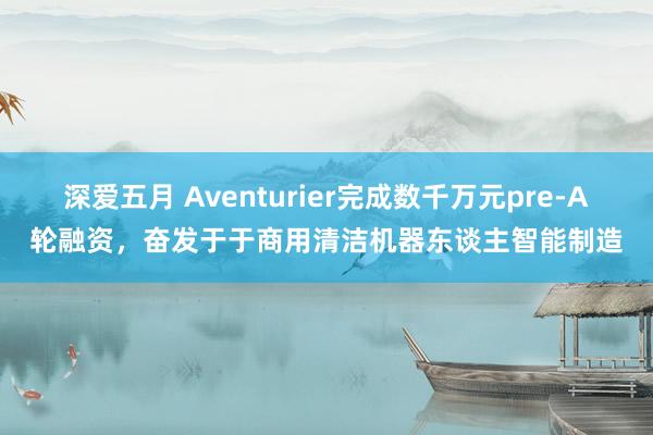 深爱五月 Aventurier完成数千万元pre-A轮融资，奋发于于商用清洁机器东谈主智能制造